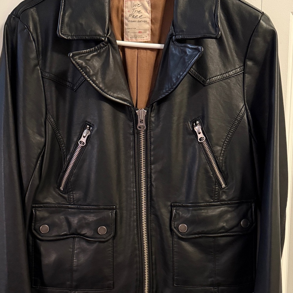 Vegan leather jacket from free people - Picture 4 of 6